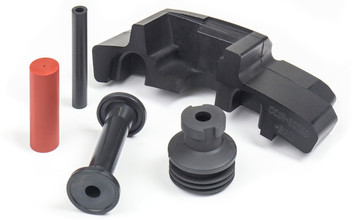 A selection of subsea and aerospace rubber mouldings