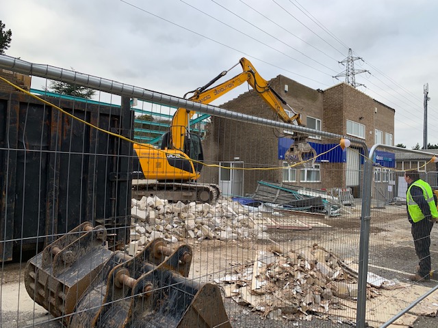 DP Seals Old Units Being Demolished